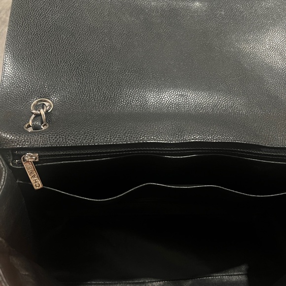 CHANEL Black Caviar Quilted Jumbo Single Flap Black - Picture 14 of 14